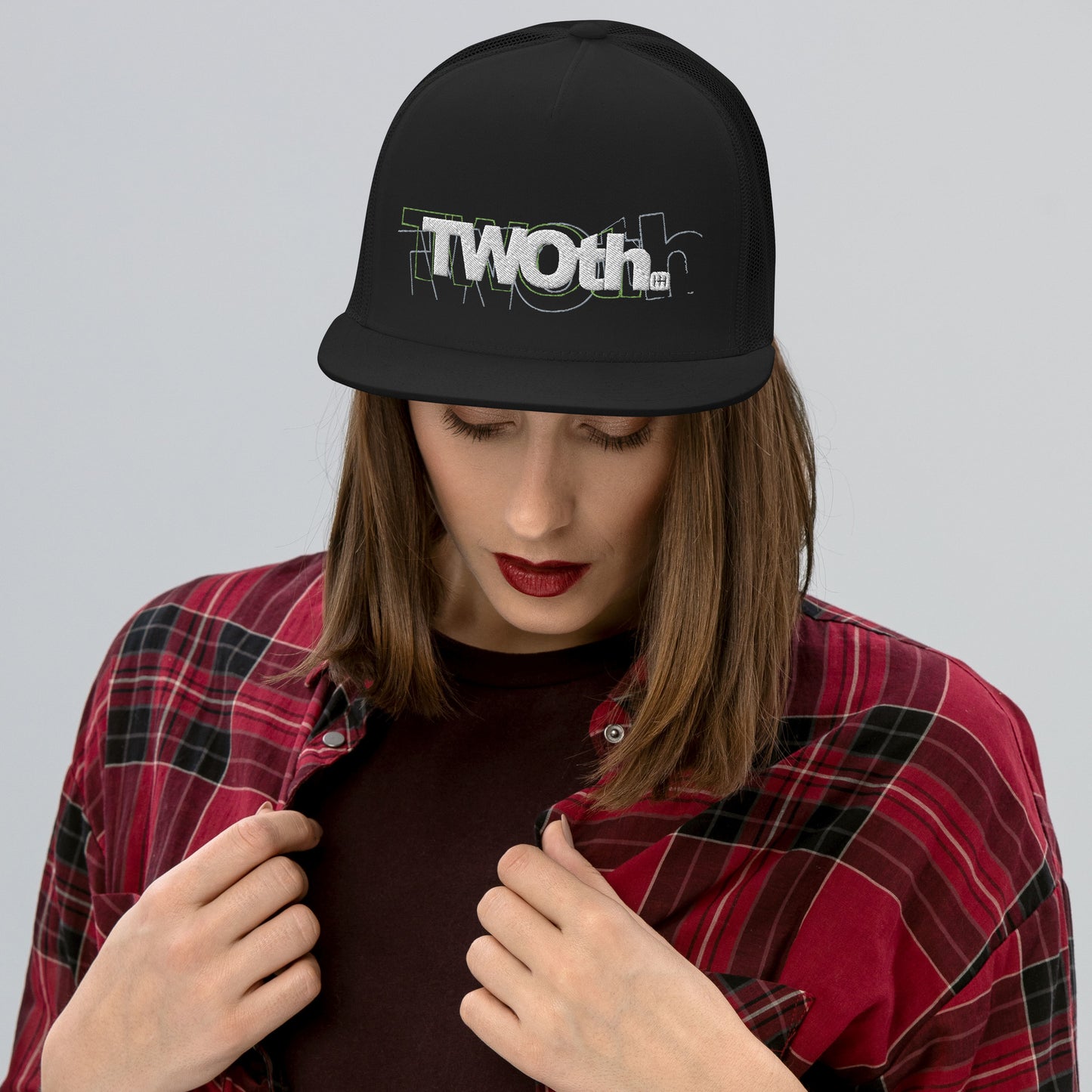 TrackLimits PNK | Flat Trucker Hat