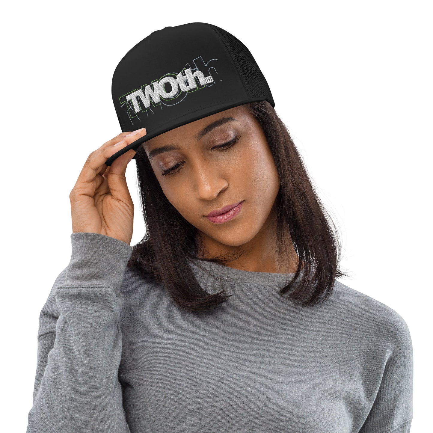 TrackLimits PNK | Flat Trucker Hat
