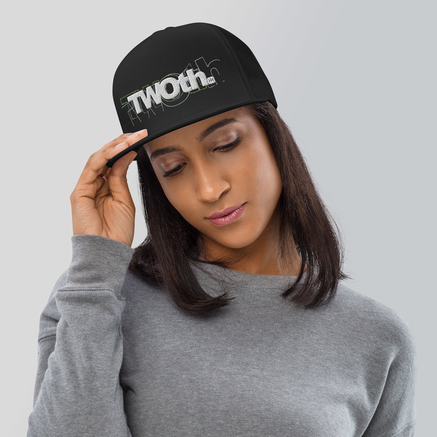 TrackLimits PNK | Flat Trucker Hat