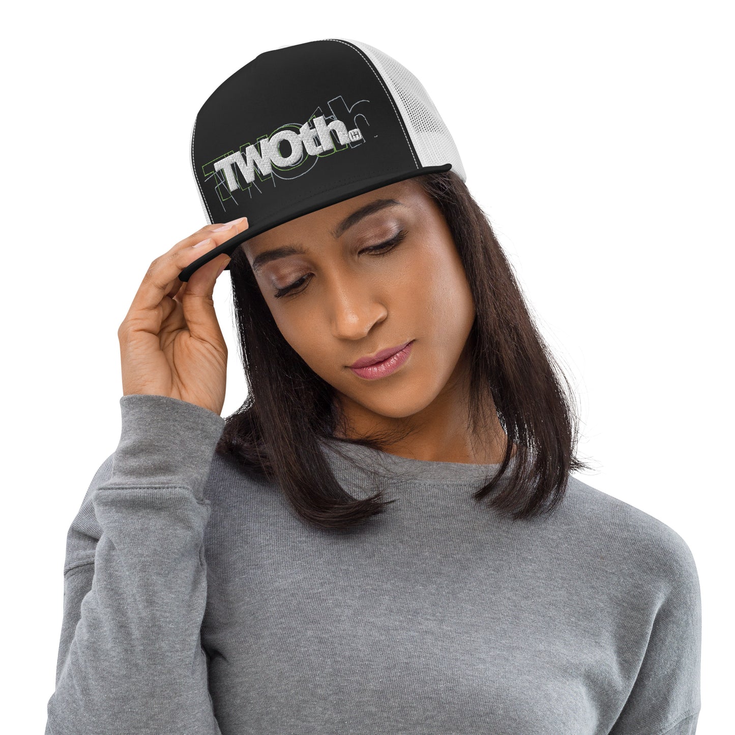 TrackLimits PNK | Flat Trucker Hat