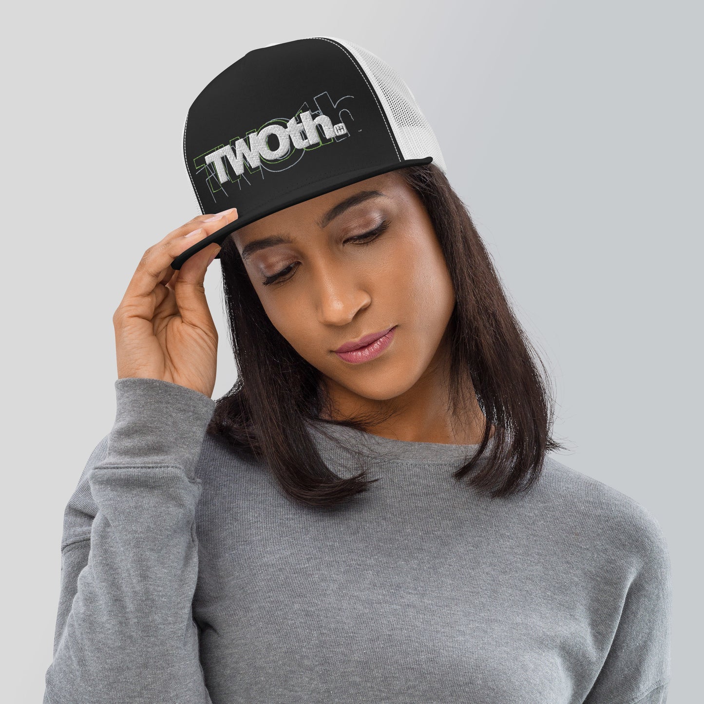 TrackLimits PNK | Flat Trucker Hat