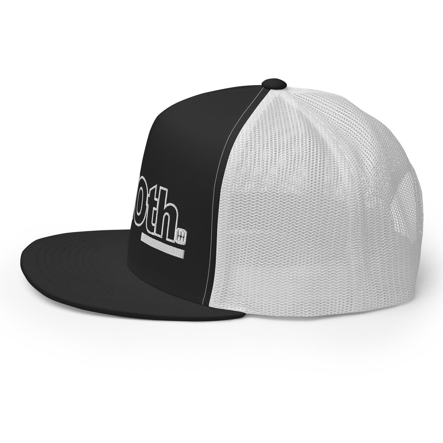 OnTheLine WHT | Flat Trucker Cap