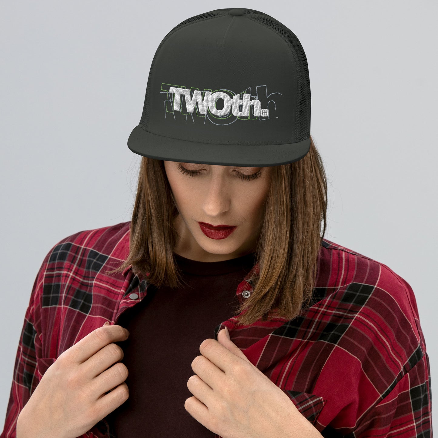 TrackLimits PNK | Flat Trucker Hat