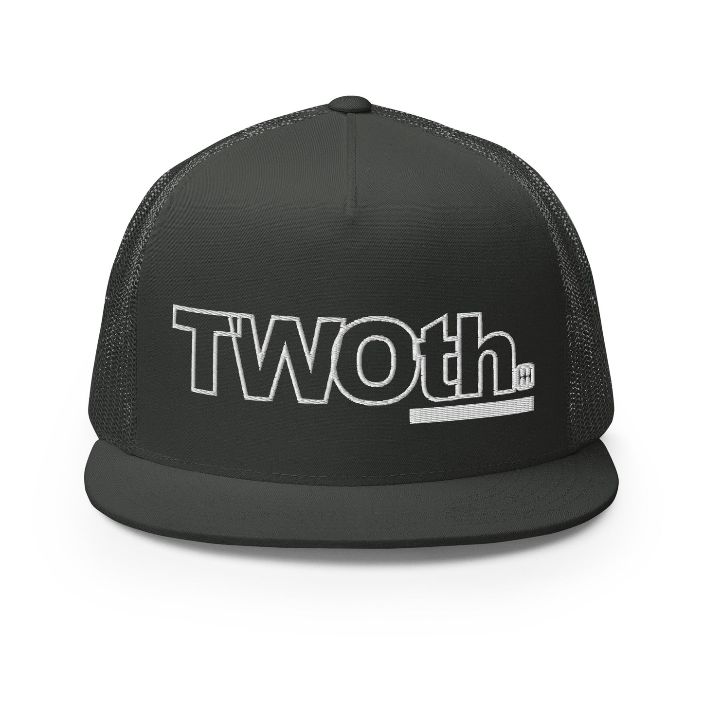 OnTheLine WHT | Flat Trucker Cap