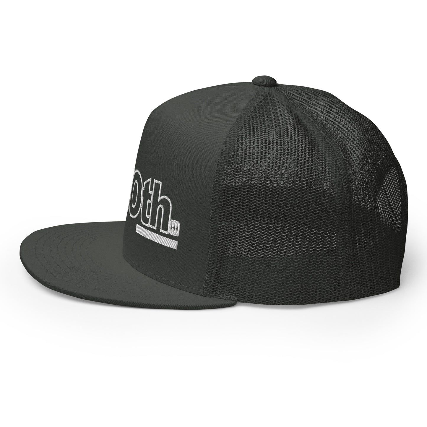 OnTheLine WHT | Flat Trucker Cap