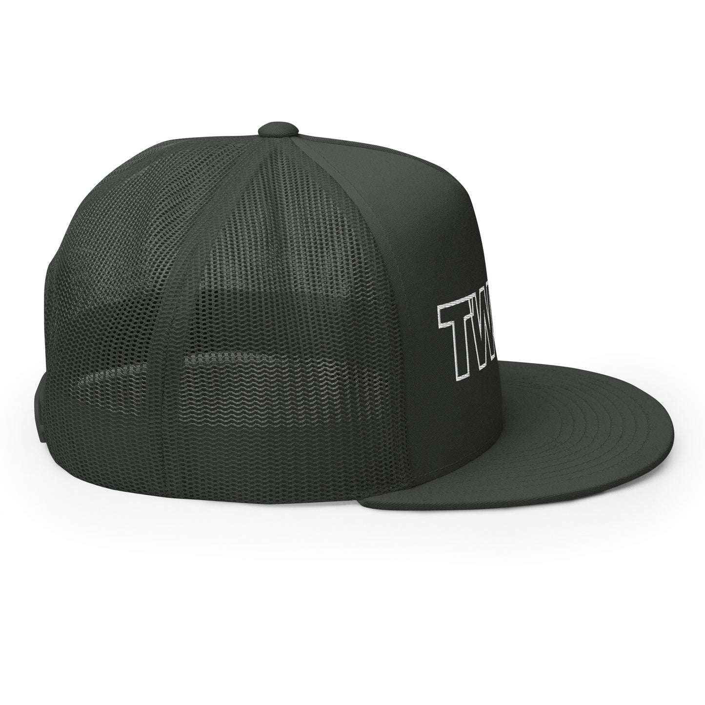 OnTheLine WHT | Flat Trucker Cap