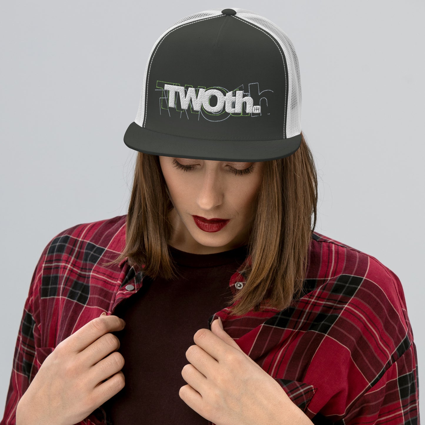 TrackLimits PNK | Flat Trucker Hat