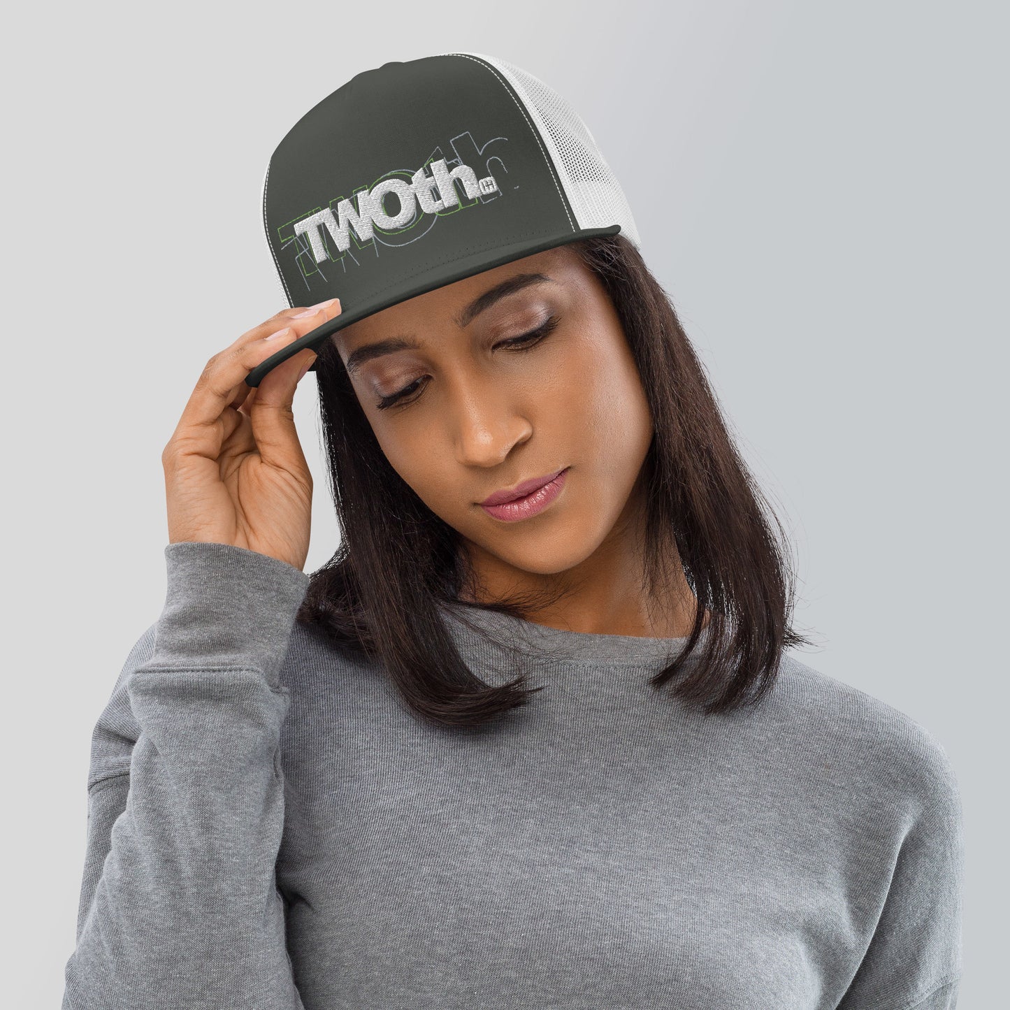 TrackLimits PNK | Flat Trucker Hat