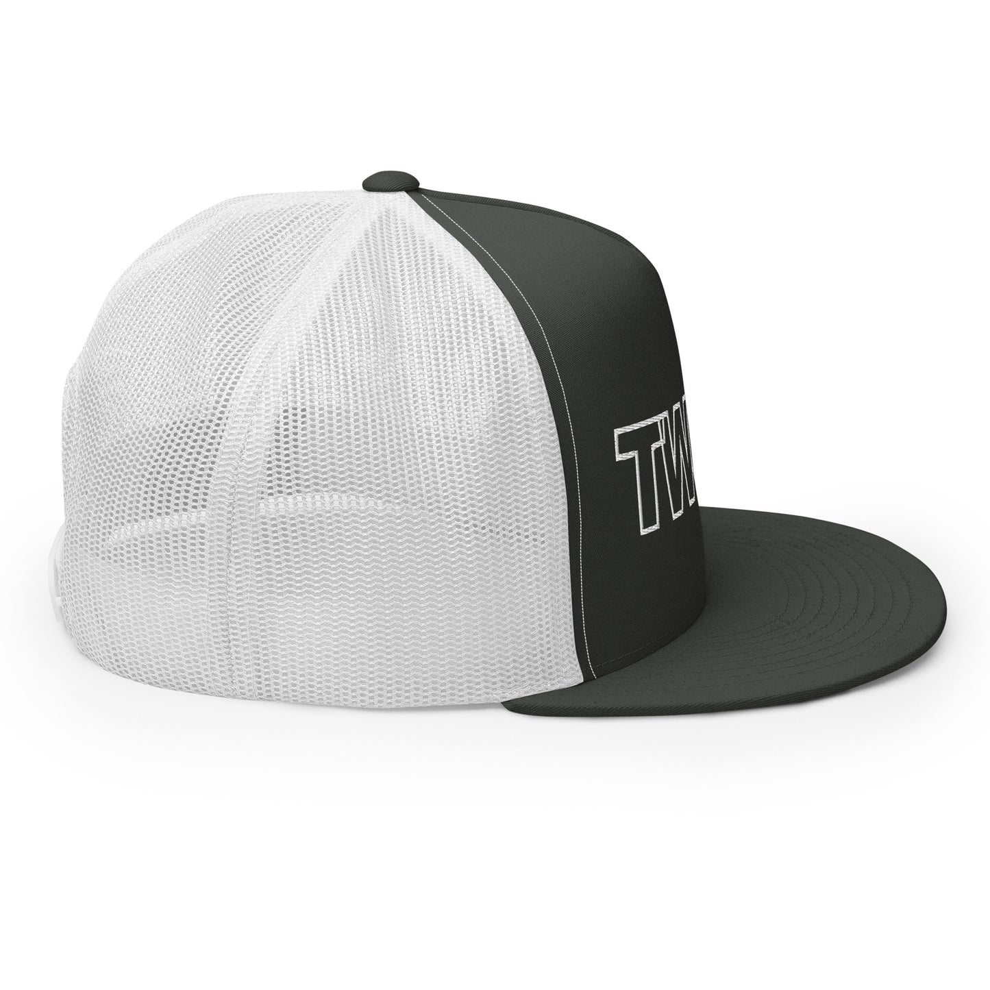 OnTheLine WHT | Flat Trucker Cap