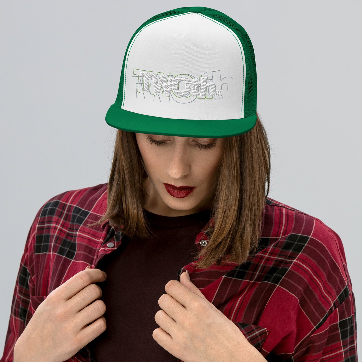 TrackLimits PNK | Flat Trucker Hat