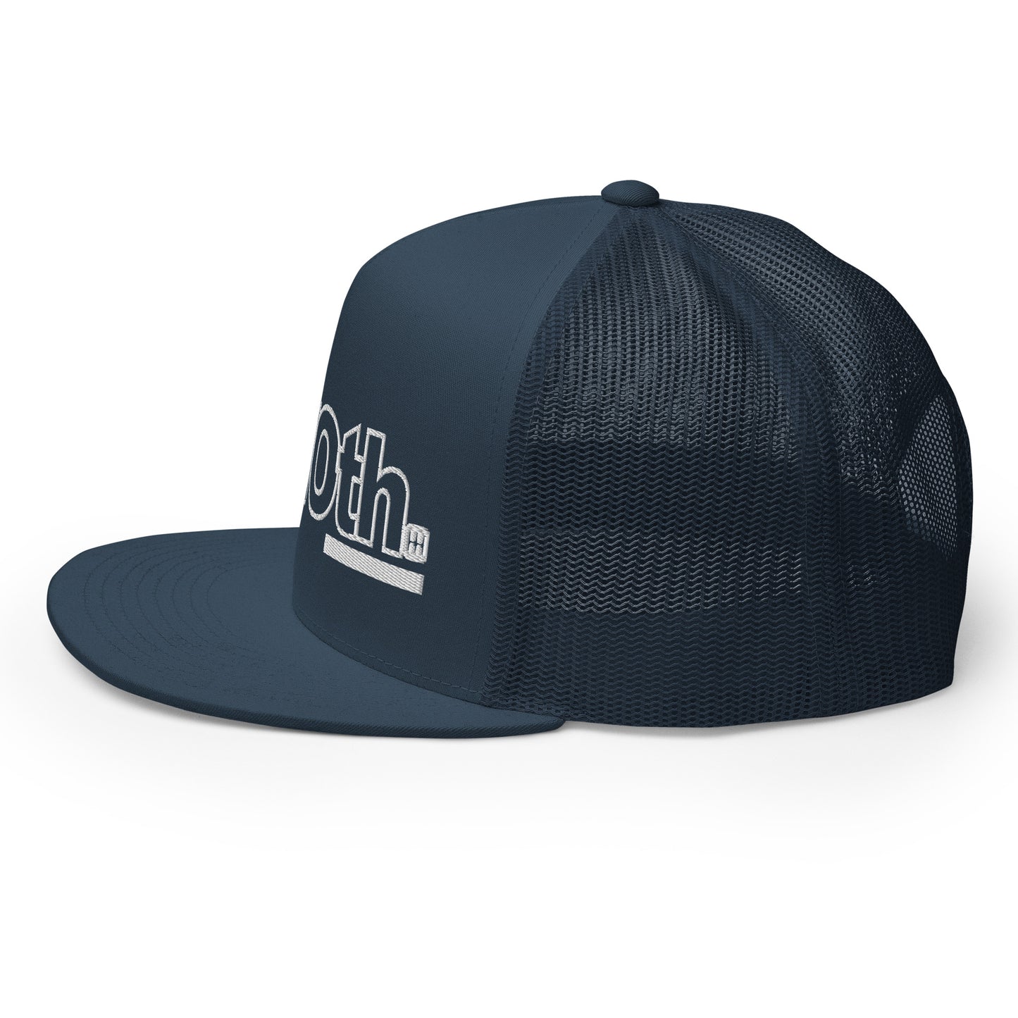 OnTheLine WHT | Flat Trucker Cap