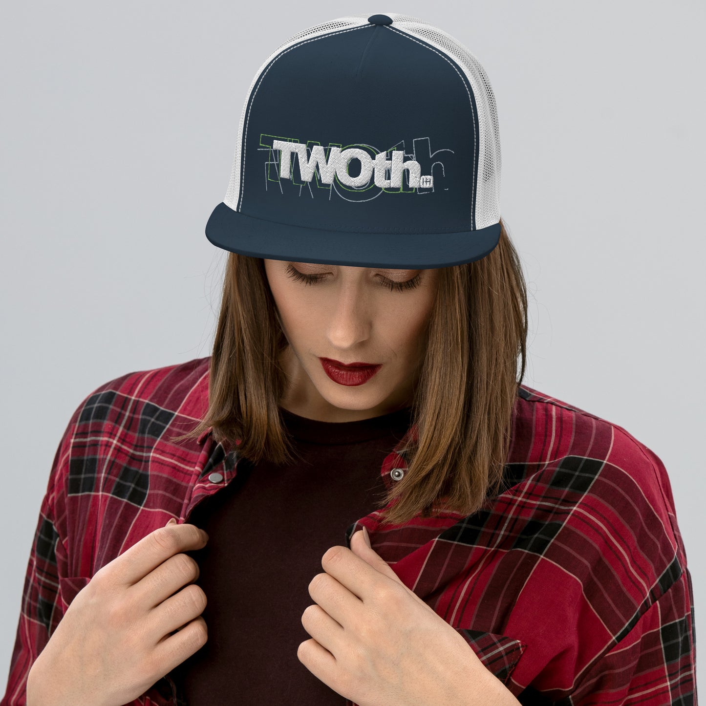 TrackLimits PNK | Flat Trucker Hat