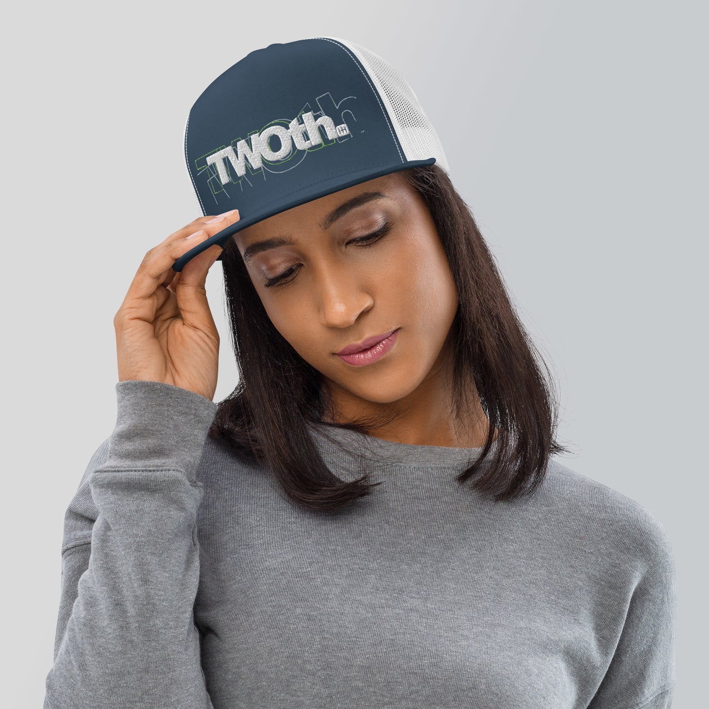 TrackLimits PNK | Flat Trucker Hat