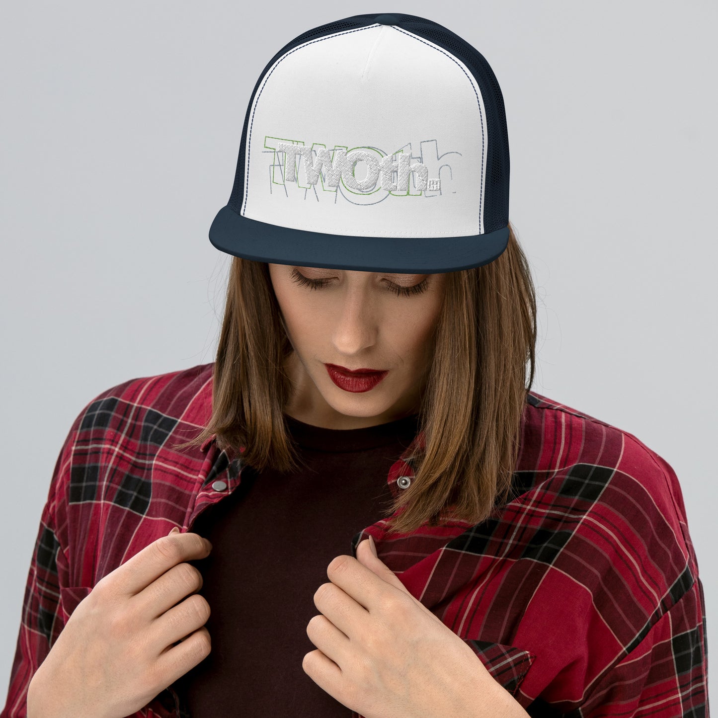 TrackLimits PNK | Flat Trucker Hat