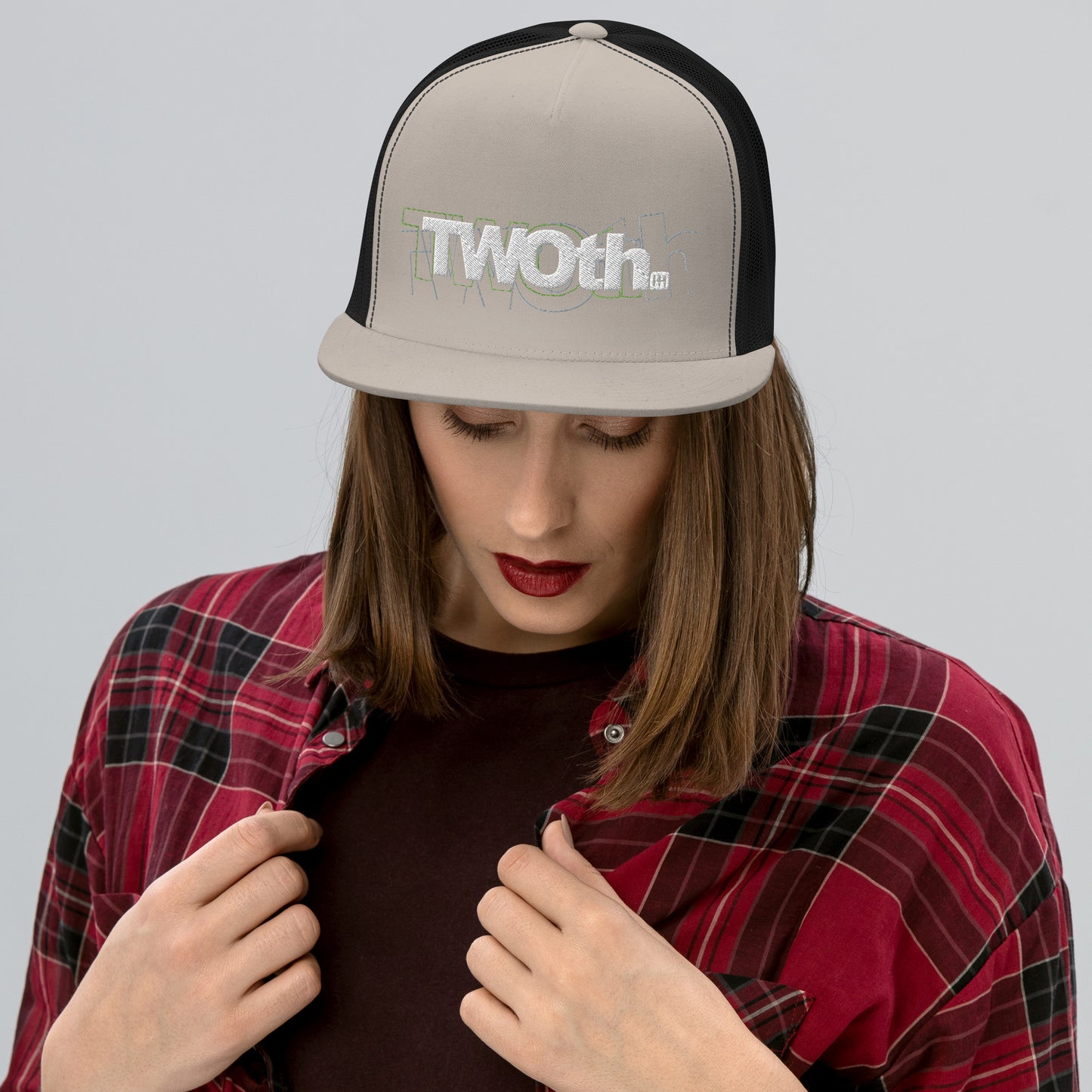 TrackLimits PNK | Flat Trucker Hat