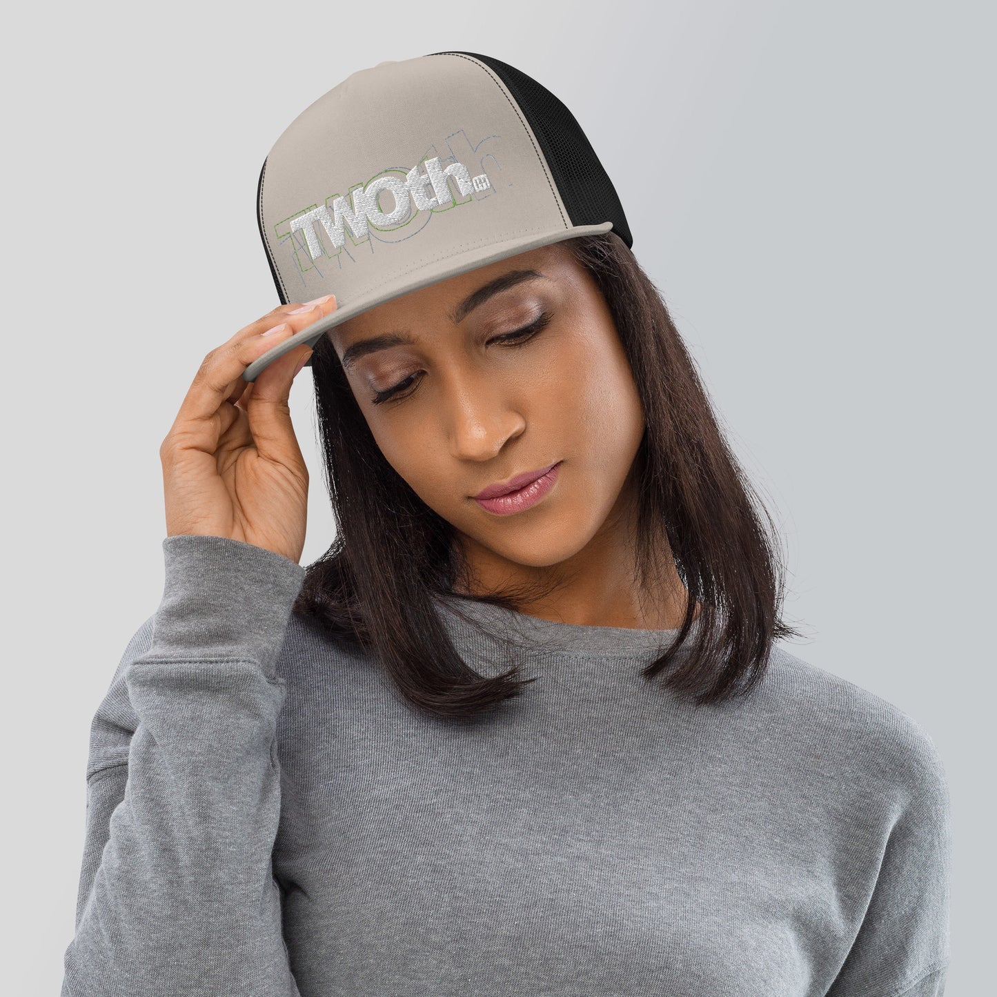 TrackLimits PNK | Flat Trucker Hat