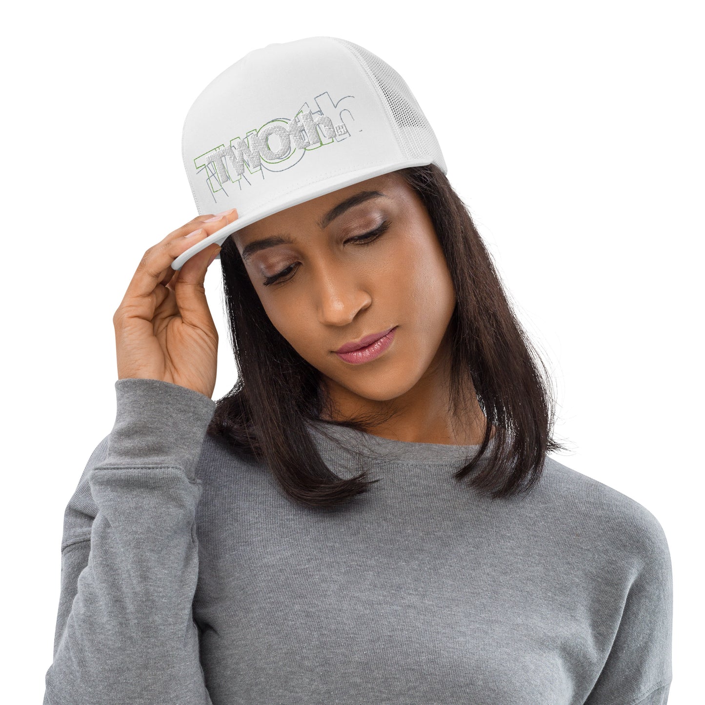 TrackLimits PNK | Flat Trucker Hat