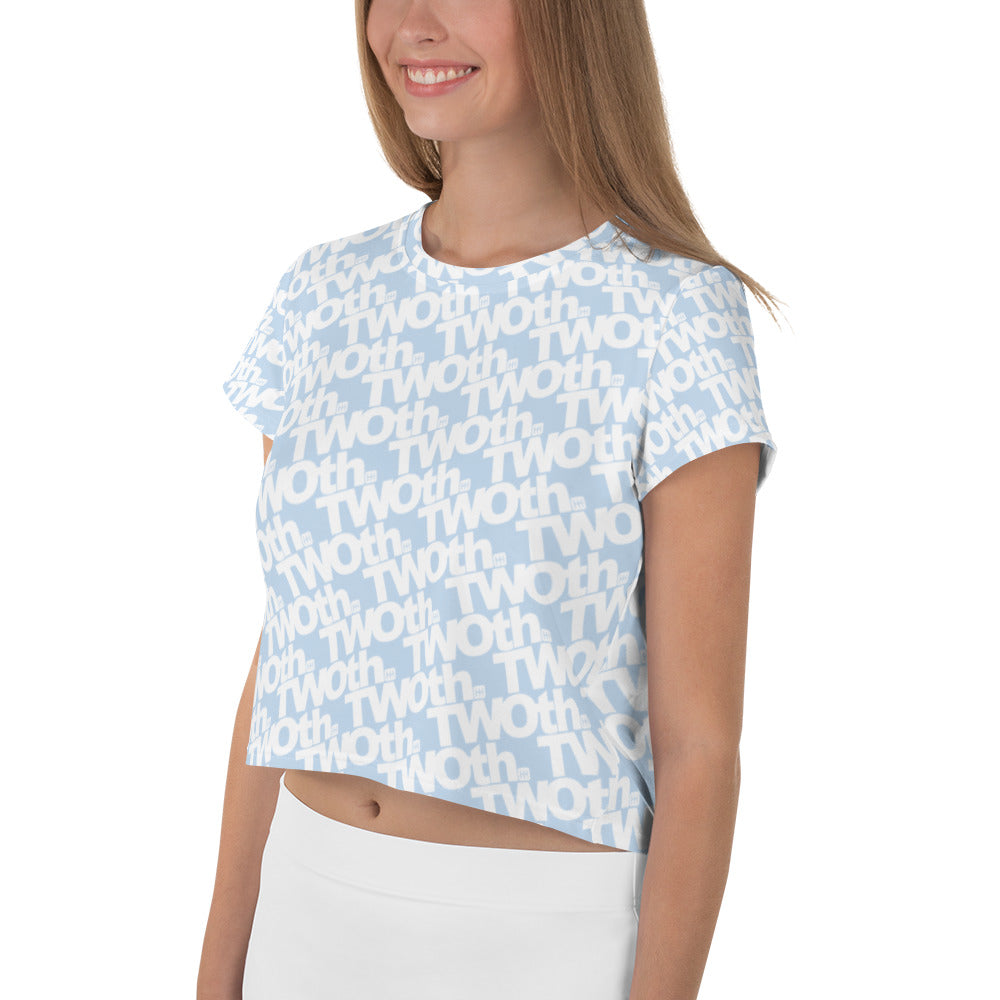 Brickyard Laguna | Women's Crop Tee | Laguna Blue