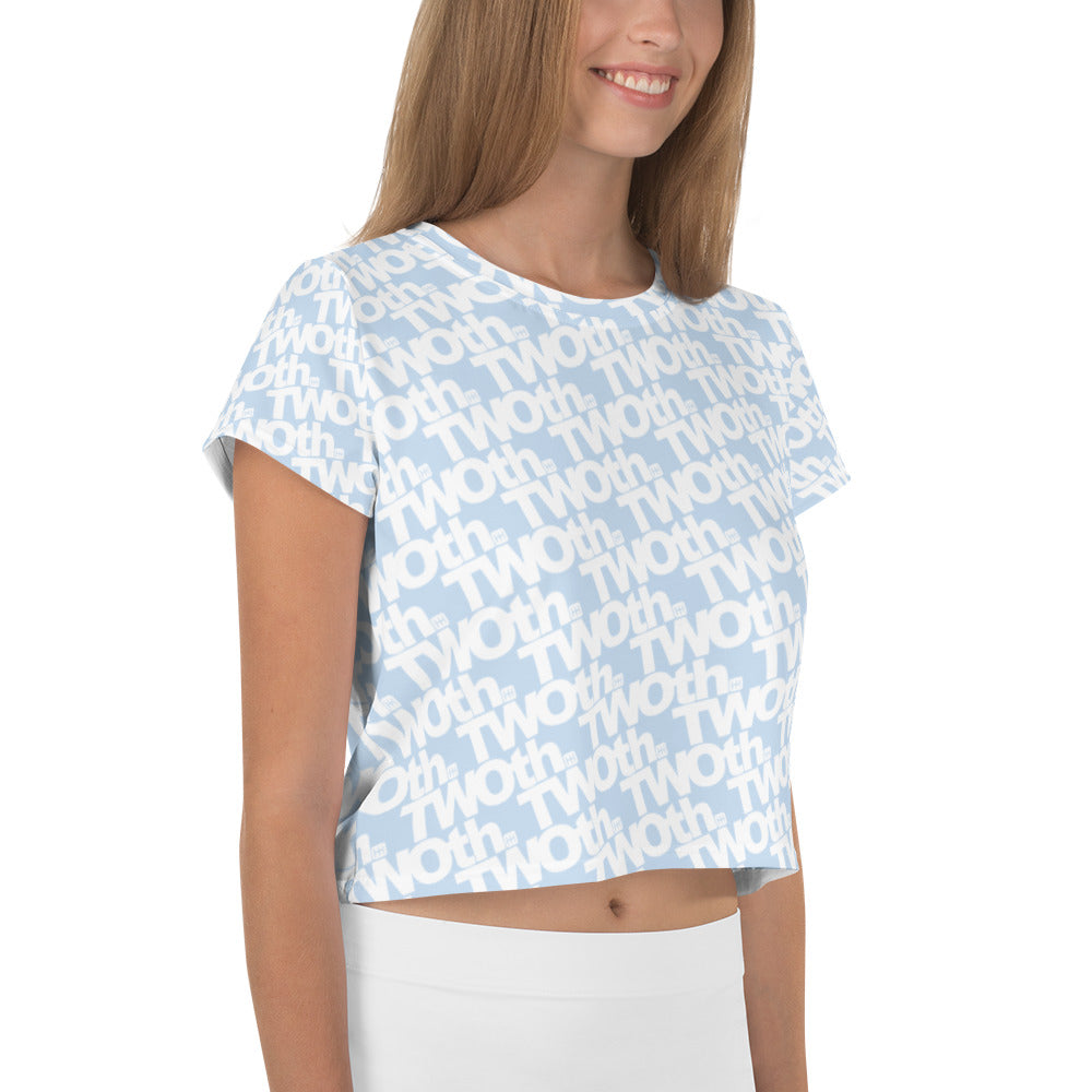 Brickyard Laguna | Women's Crop Tee | Laguna Blue