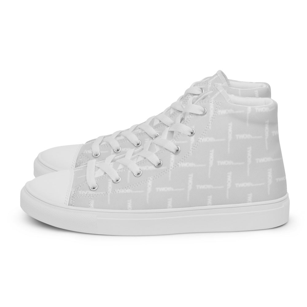 DesignerCarbon Blanc | Men's Hightop Canvas Shoes