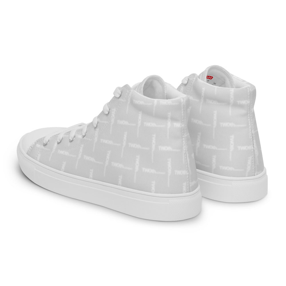 DesignerCarbon Blanc | Men's Hightop Canvas Shoes