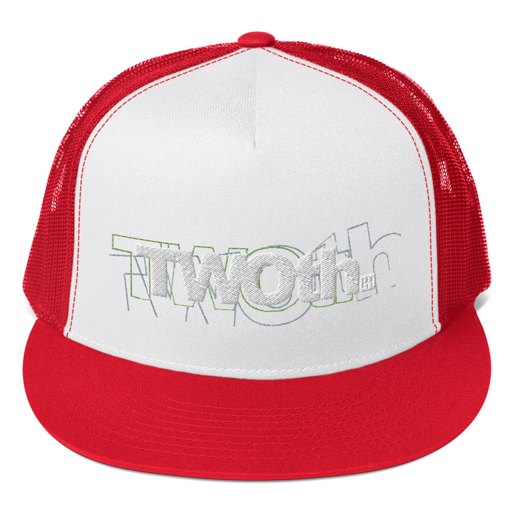 TrackLimits PNK | Flat Trucker Hat