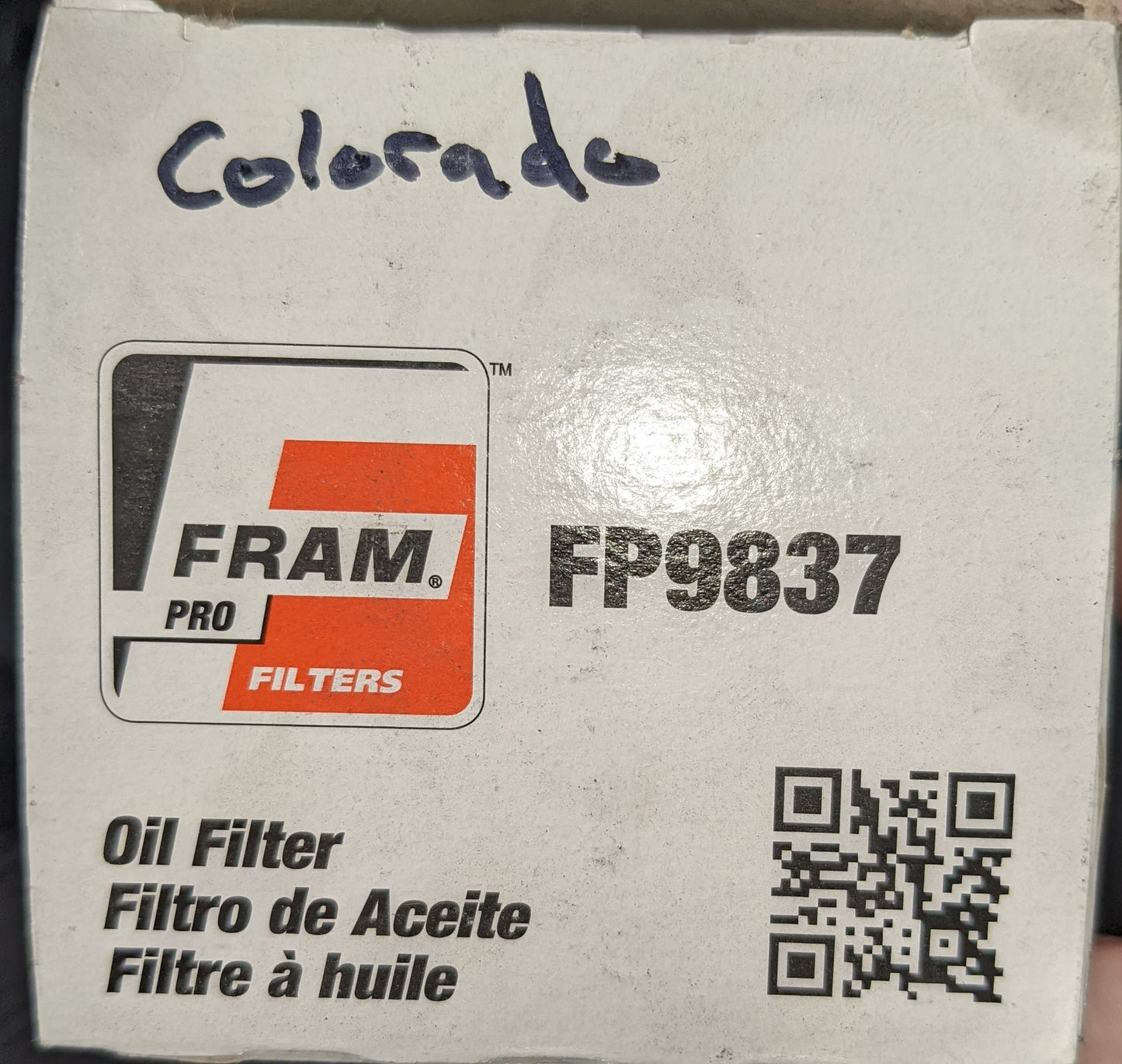 04-12 GMC Canyon Fram Oil Filter with Crush Washers