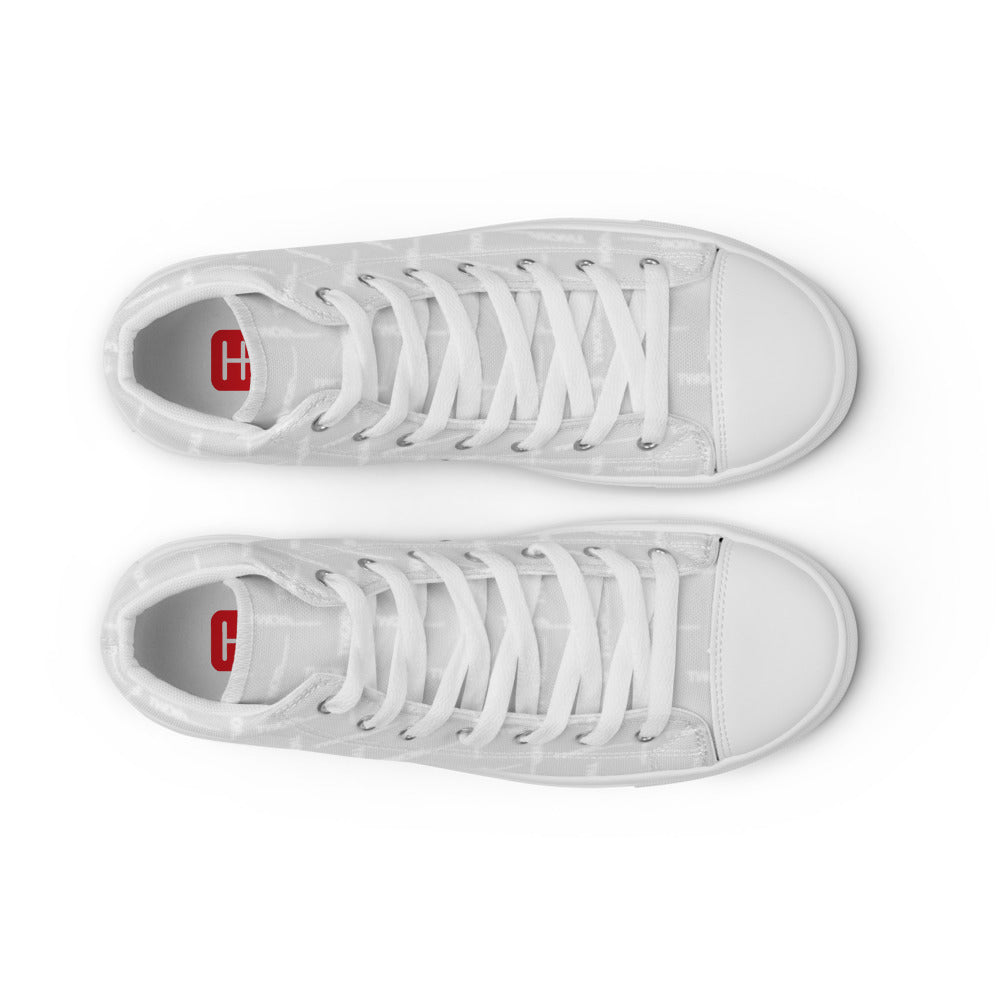 DesignerCarbon Blanc | Men's Hightop Canvas Shoes